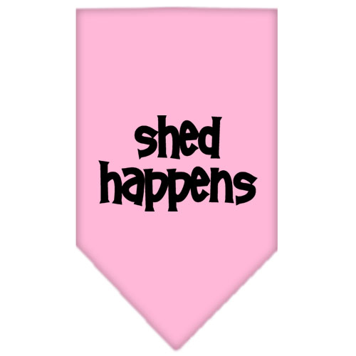 Shed Happens Screen Print Bandana Light Pink Large